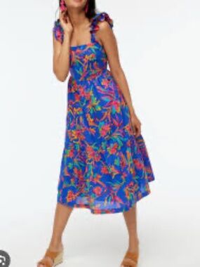 J. Crew Square Neck Midi Dress - Size 6